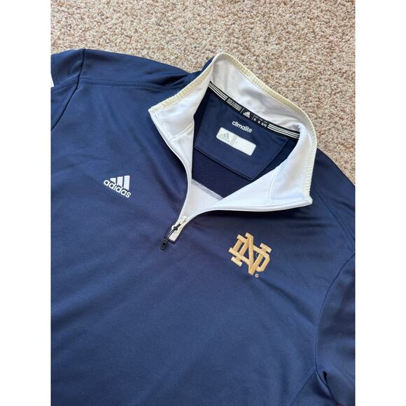 Adidas Notre Dame pullover sweatshirt/hoodie, size XL, Climalite, Fighting Irish - Picture 5 of 12